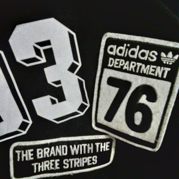 RARE 90s Adidas Originals Pakaian‎ Logo L Black Down Feather Coat - Picture 16 of 16